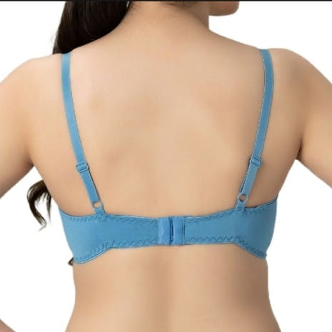 Bra for girls and women, Formal Bra, Poly Jersey Lace Bra,   Color Blue